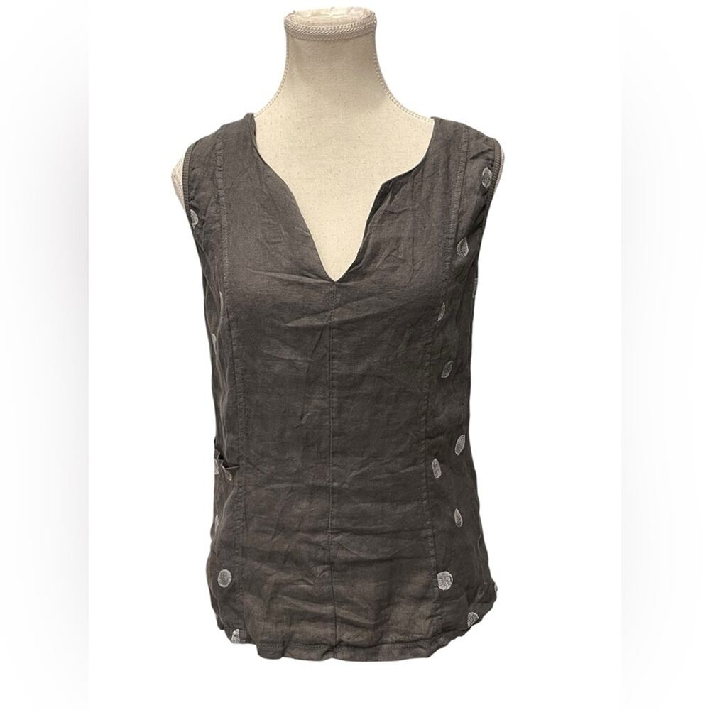 INIZIO Elegant Gray Sleeveless Top Size:XS